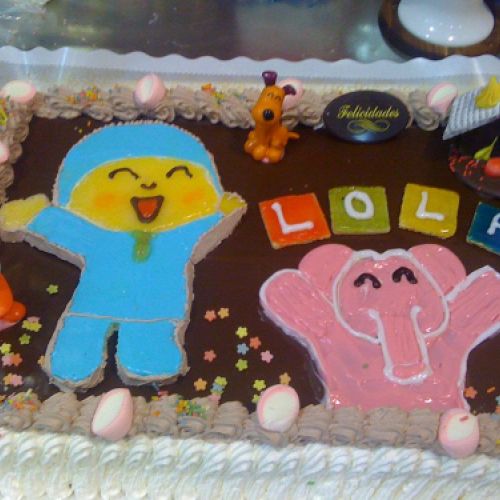 Tarta decorada para cumpleaños infantil