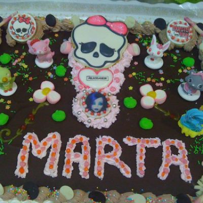 Tarta decorada para Marta