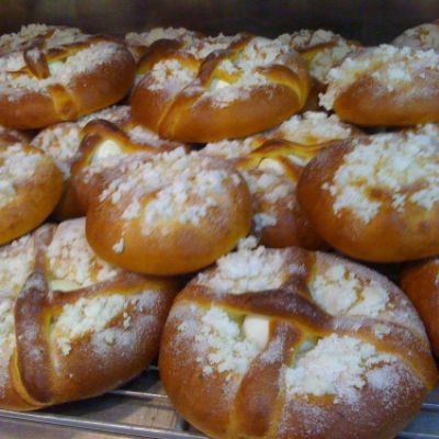 Algunas creaciones de bollería